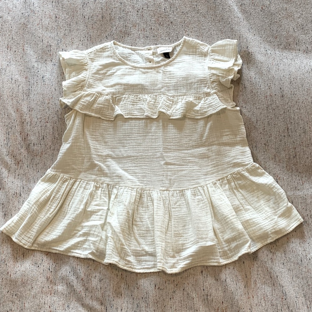 Ivory Ruffle Top